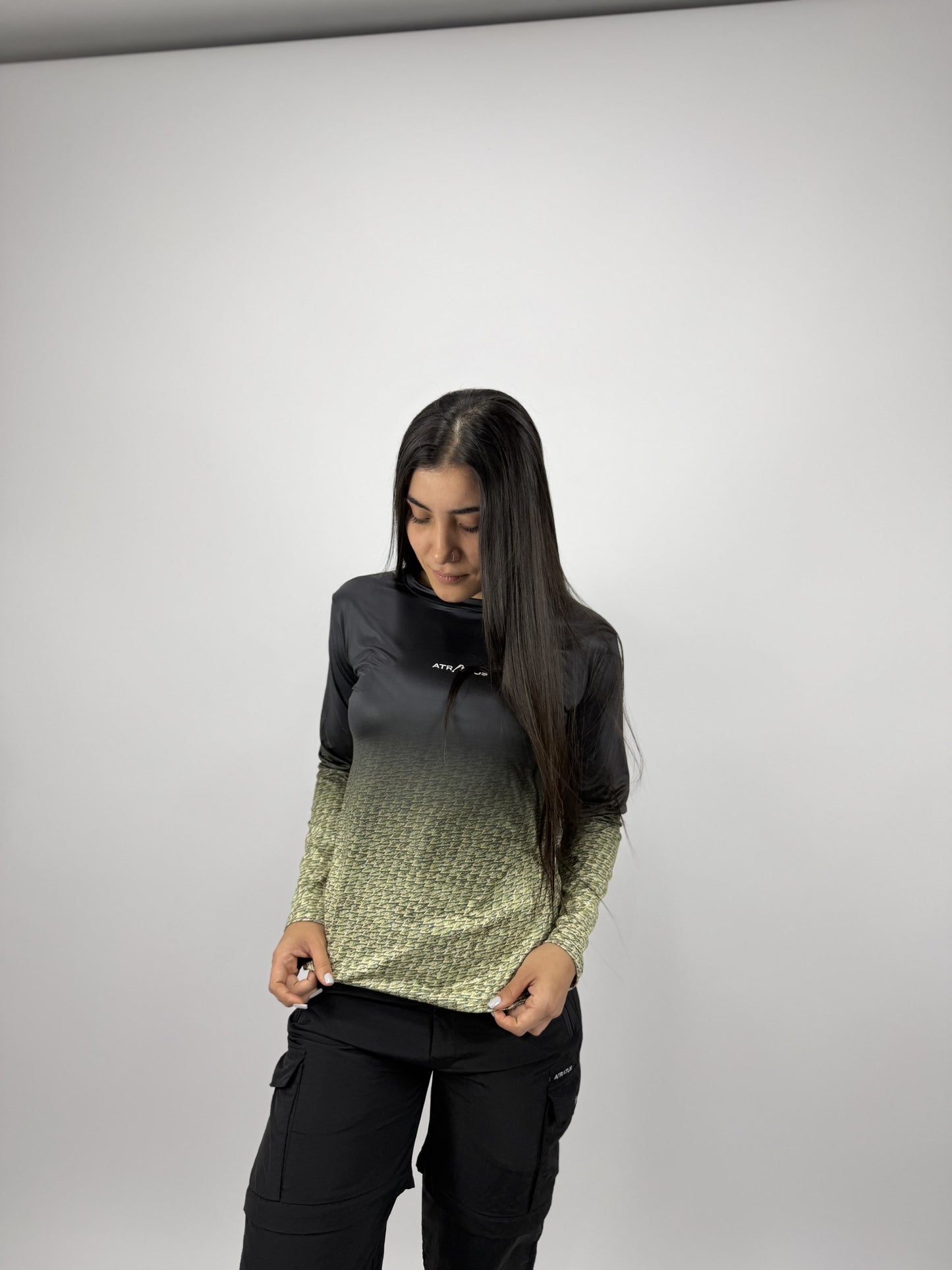 Camibuso Víbora de pestañas verde - Mujer