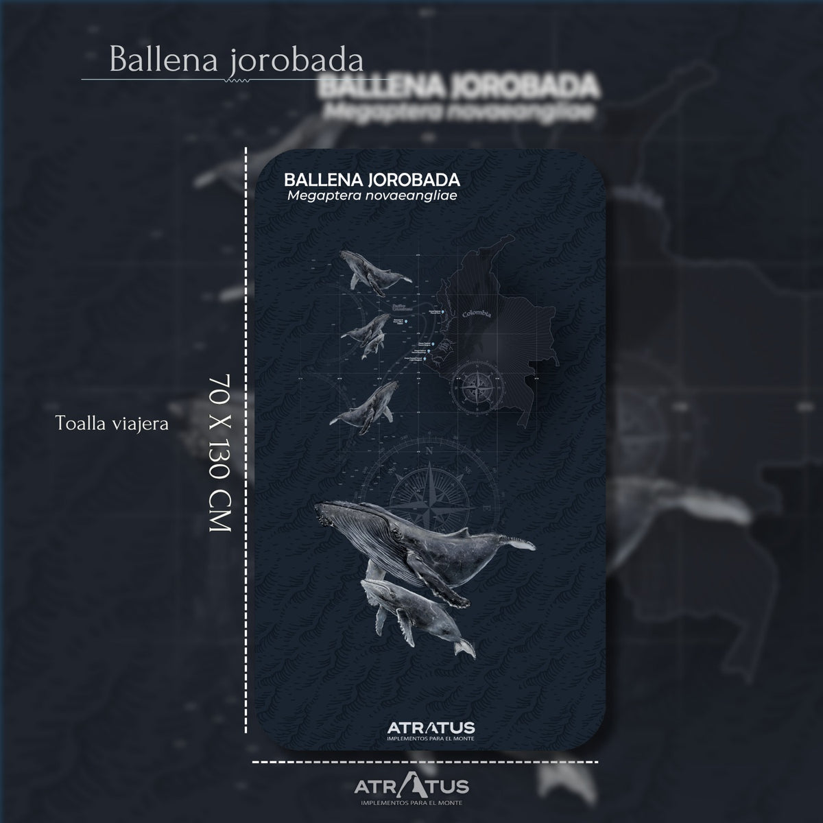 Toalla Ballena Jorobada - PACÍFICO