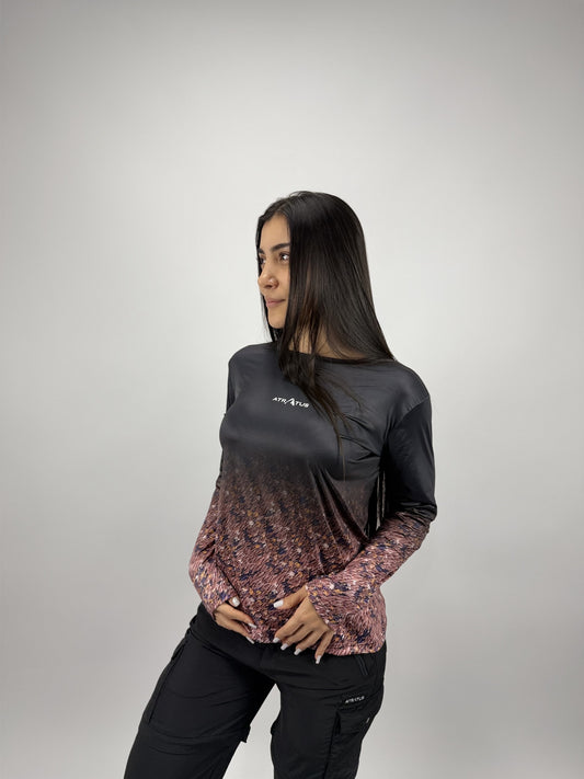 Camibuso Víbora de pestañas café desvanecido- Mujer