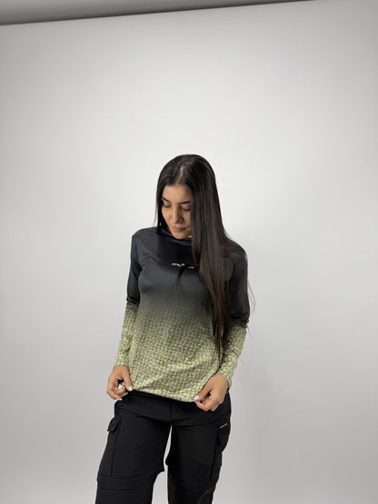 Camibuso Víbora de pestañas verde - Mujer