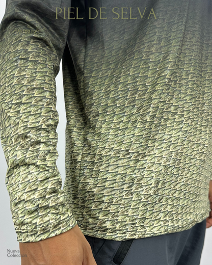 Camibuso Víbora de pestañas Verde - Hombre