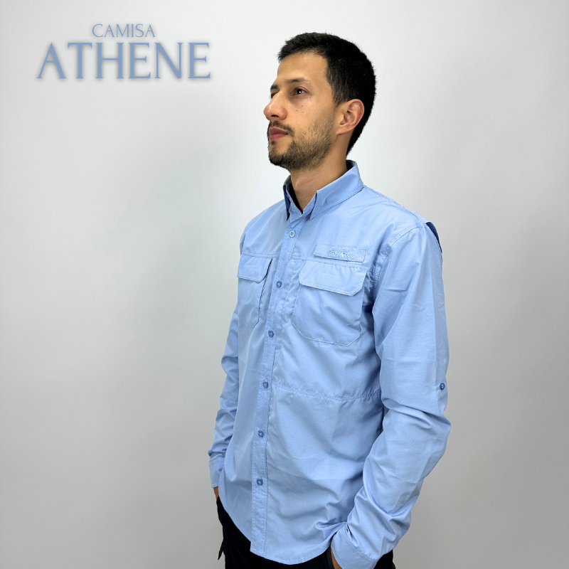 Camisa Athene azul claro - Hombre