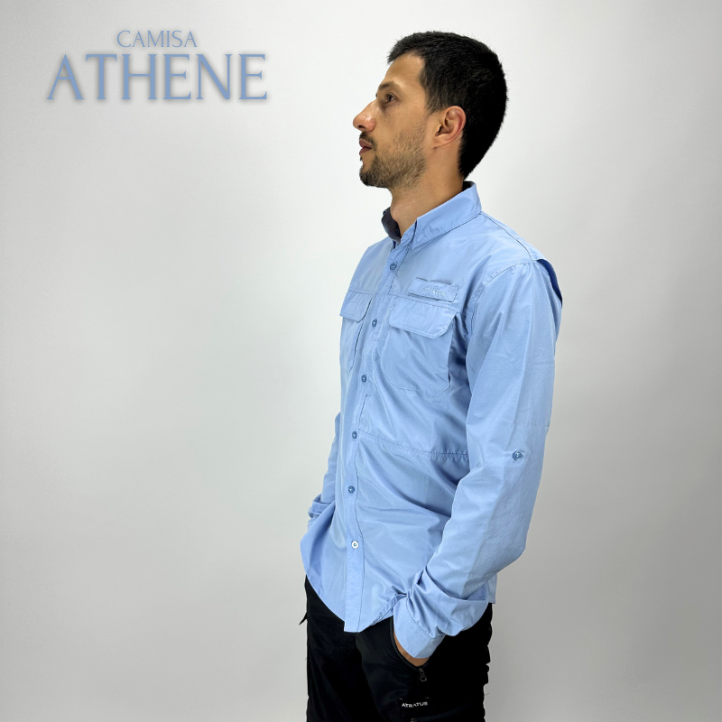 Camisa Athene azul claro - Hombre