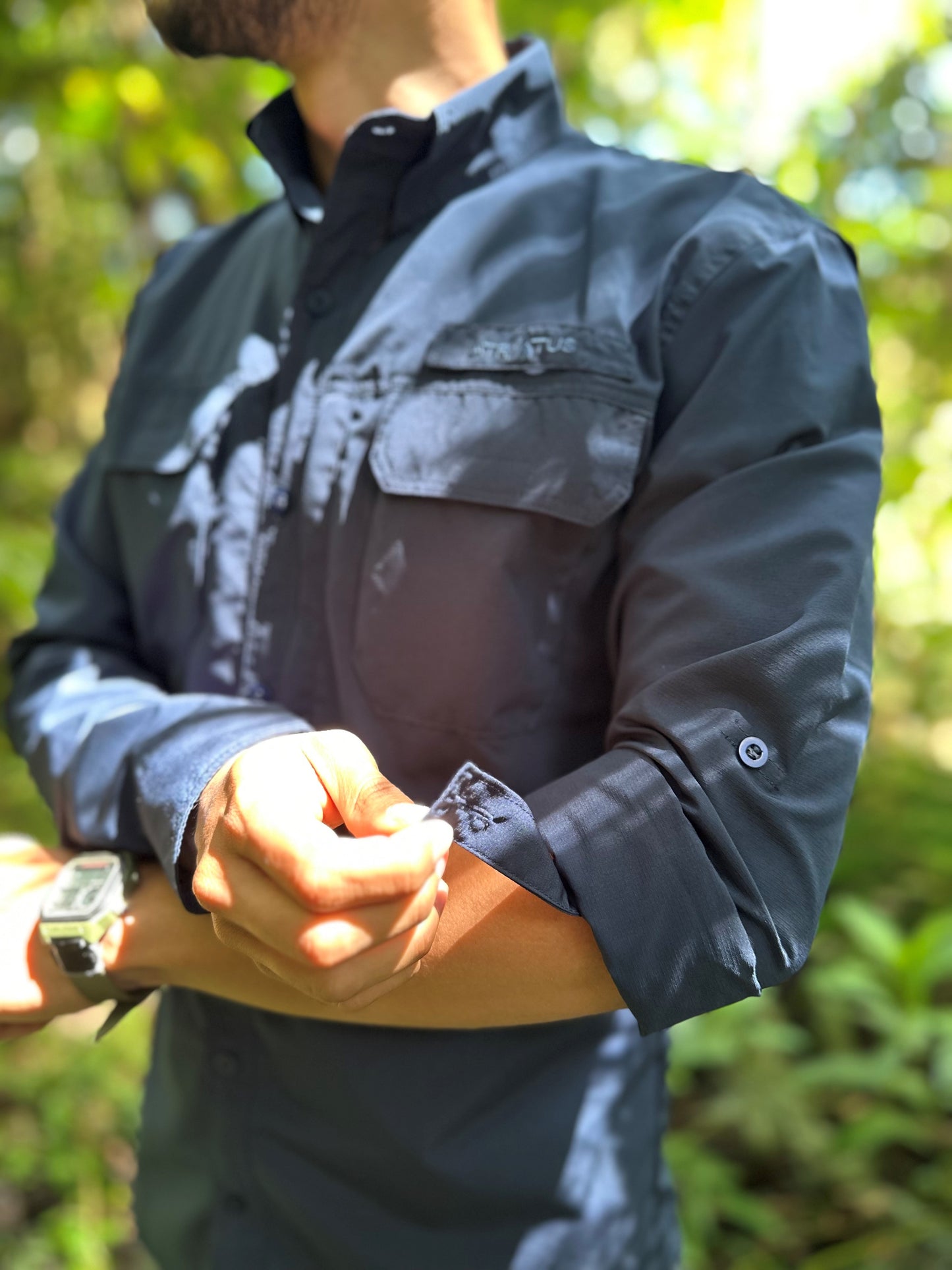 Camisa Athene Azul Petróleo Hombre