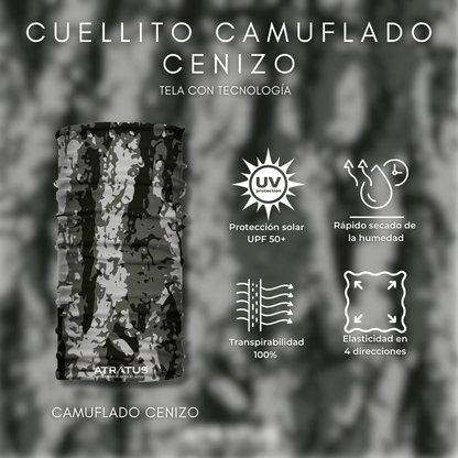 Cuellito Camuflado Cenizo
