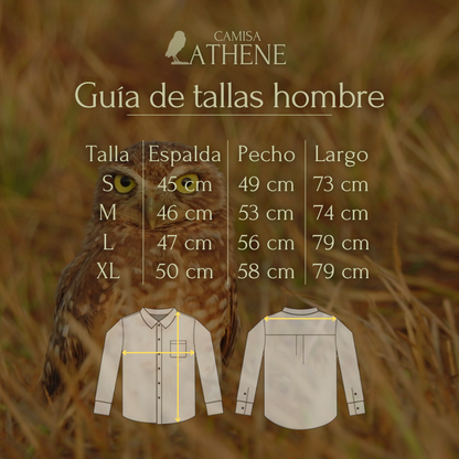 Camisa Athene Caqui Hombre