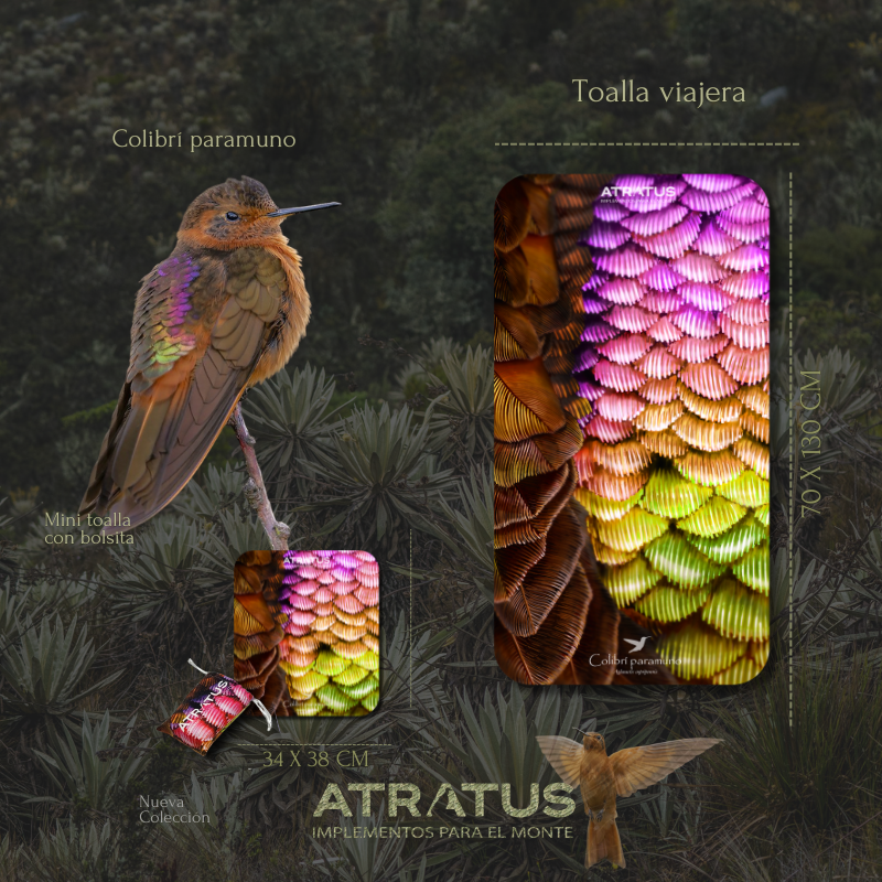 Toalla Colibrí Paramuno — Piel de Selva