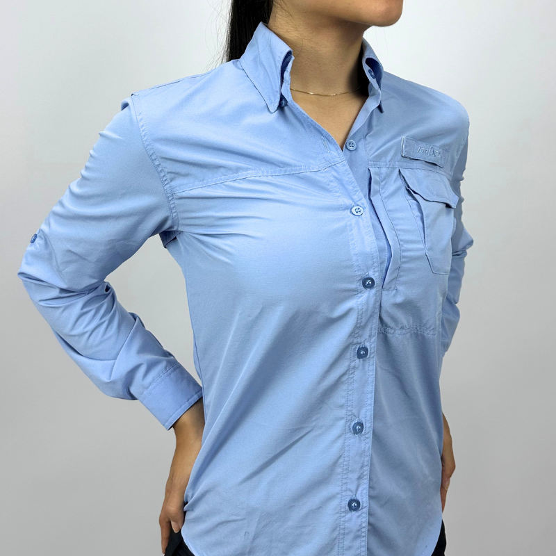 Camisa Athene azul claro - Mujer