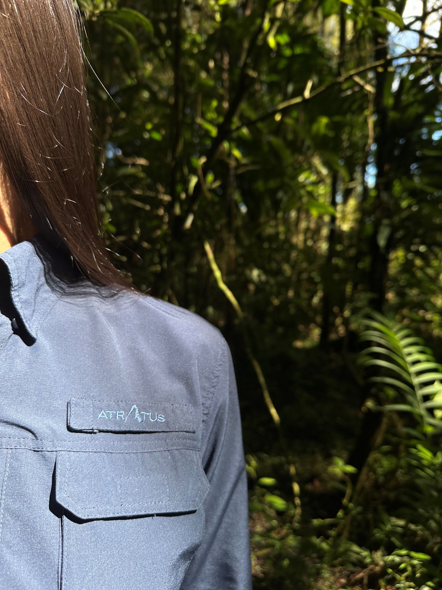 Camisa Athene Azul Petróleo Mujer