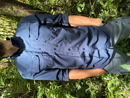 Camisa Athene Azul Petróleo Hombre