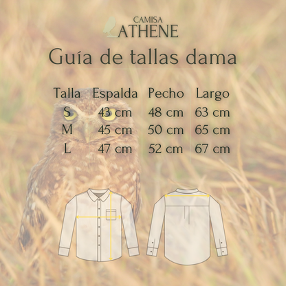 Camisa Athene azul claro - Mujer