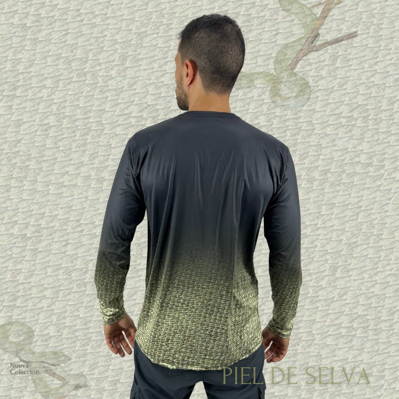 Camibuso Víbora de pestañas Verde - Hombre