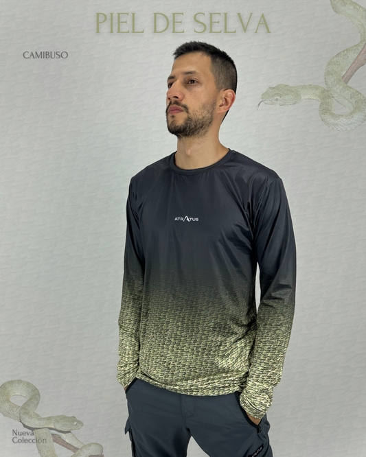 Camibuso Víbora de pestañas Verde - Hombre