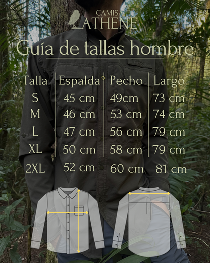 Camisa manga corta de hombre