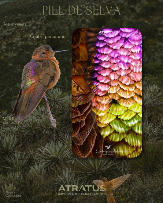 Toalla Colibrí Paramuno — Piel de Selva