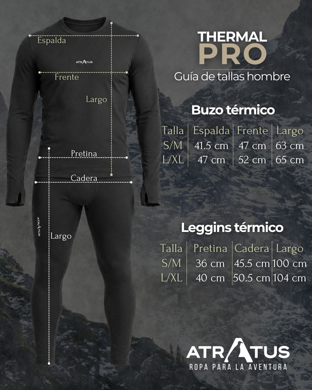 Conjunto Térmico Hombre (Leggings + Buzo)